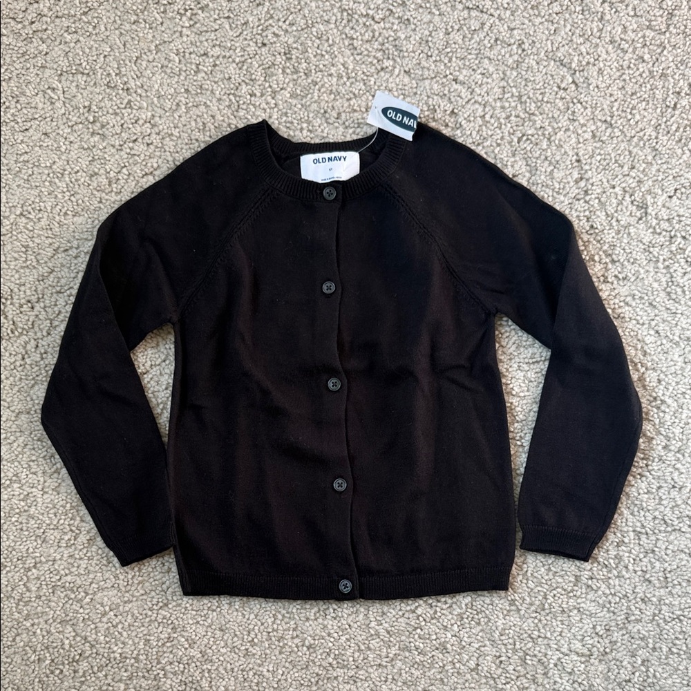 Old Navy girls Black button cardigan Sweater